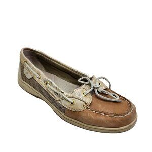 Sperry Angelfish Varsity Boat Shoes‎ Women's Size 8.5 Leather